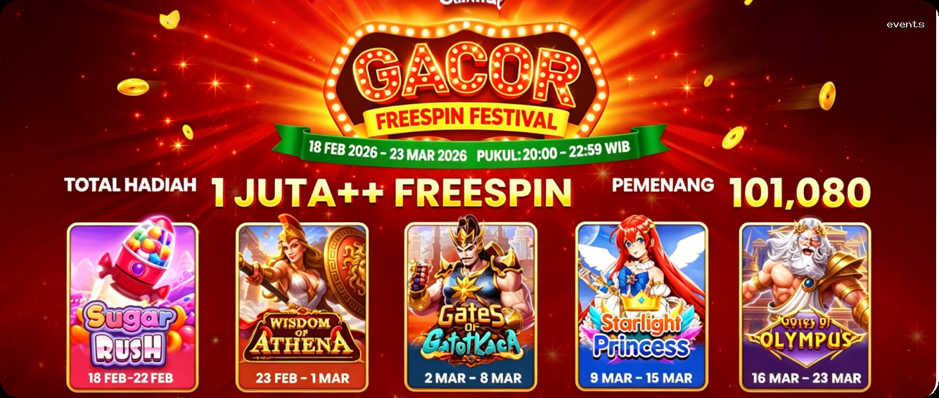 Login events Sekarang Bonus Melimpah
